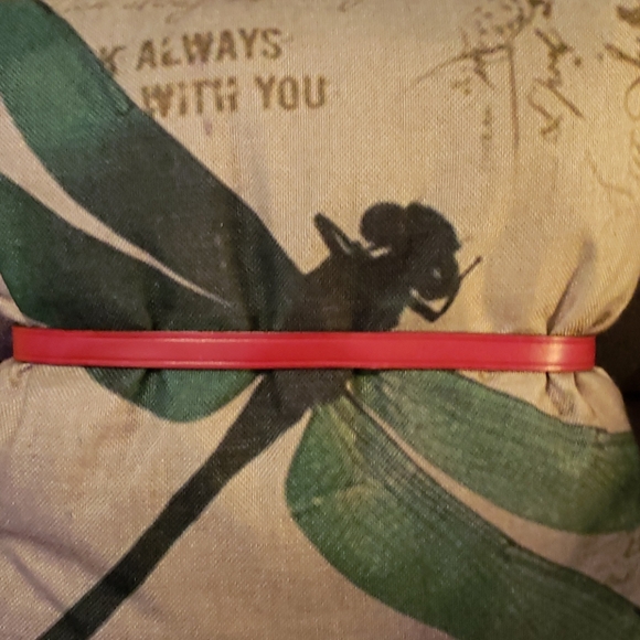 Bow Detail Adjustable Leather Fossil Belt - Picture 3 of 6